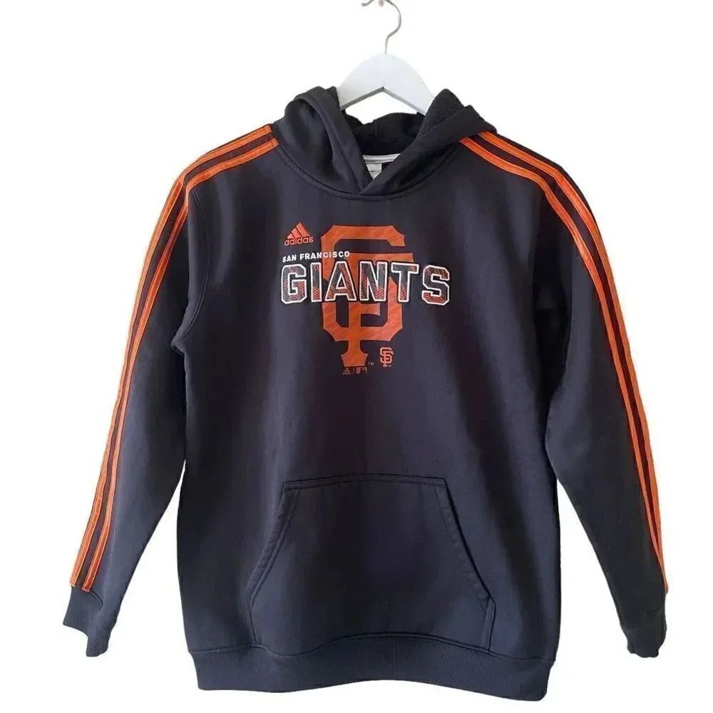 Adidas Climawarm San Francisco Giants Kangaroo Pocket Three Stripes SZ L # 1761